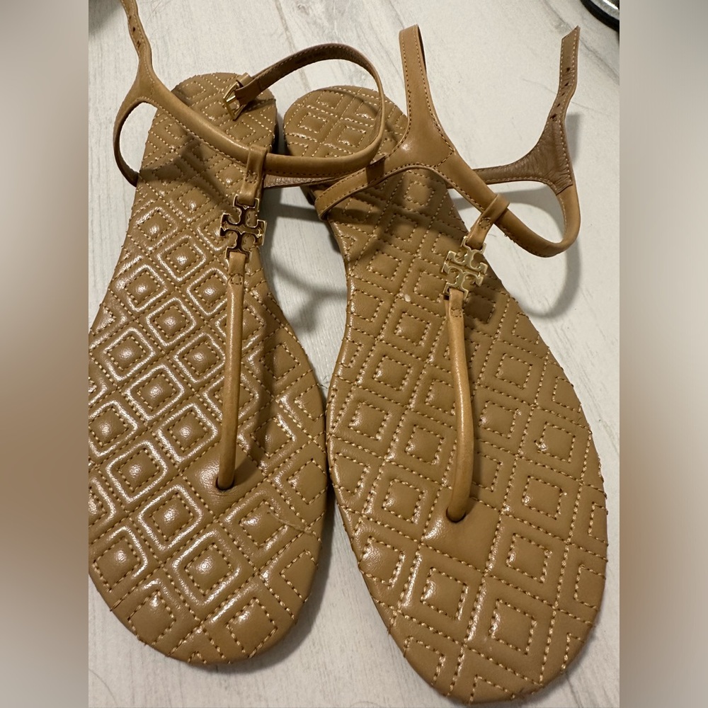 Brown Tory Burch Sandals